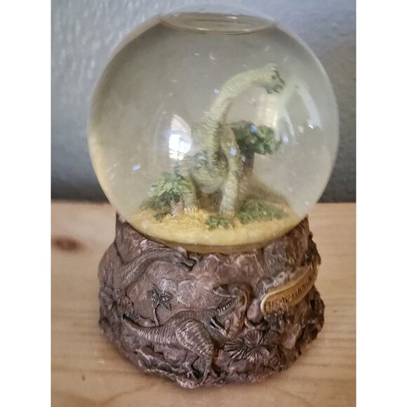 Brachiosaurus Dinosaur Snow Globe The San Francisco Music Box Company - Picture 8 of 12
